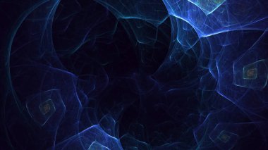 3D, soyut çok renkli teknoloji fraktal ışık arkaplanı oluşturuluyor