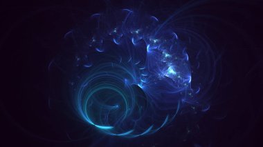 3D, soyut çok renkli teknoloji fraktal ışık arkaplanı oluşturuluyor