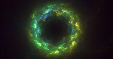 Soyut çok renkli fraktal ışık arkaplanı 3B görüntüleme