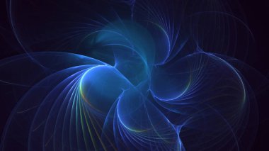 3B soyut renkli fraktal ışık arkaplanı oluşturma