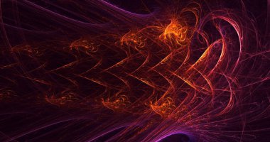 3B soyut renkli fraktal ışık arkaplanı oluşturma