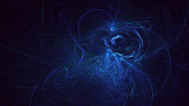 3B soyut renkli fraktal ışık arkaplanı oluşturma