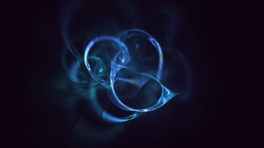 3B soyut renkli fraktal ışık arkaplanı oluşturma