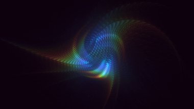 3D görüntüleme teknolojisi soyut fraktal arkaplan