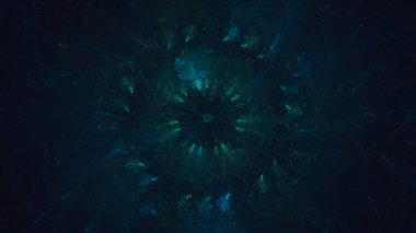 3D görüntüleme teknolojisi soyut fraktal arkaplan