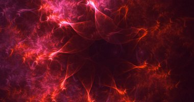 3D görüntüleme teknolojisi soyut fraktal arkaplan