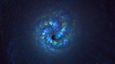 3B soyut renkli fraktal ışık arkaplanı oluşturma