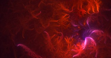 3B soyut renkli fraktal ışık arkaplanı oluşturma