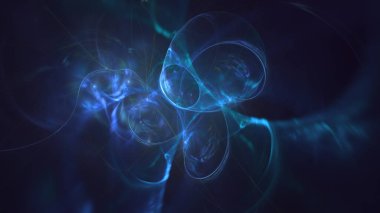 3B soyut renkli fraktal ışık arkaplanı oluşturma