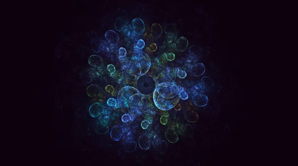 Візуалізація Абстрактного Барвистого Фрактального Світлого Фону — стокове фото