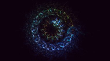 Soyut çember ışık arkaplanı oluşturuluyor