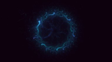 Soyut çember ışık arkaplanı oluşturuluyor