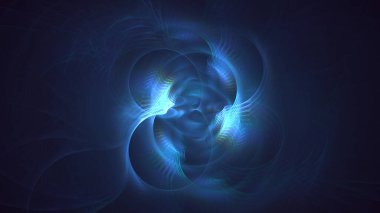 3B soyut renkli fraktal ışık arkaplanı oluşturma