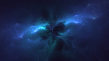 3B soyut renkli fraktal ışık arkaplanı oluşturma