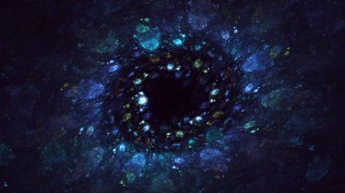 Soyut çember ışık arkaplanı oluşturuluyor