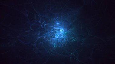 3D, soyut çok renkli teknoloji fraktal ışık arkaplanı oluşturuluyor