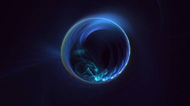 3B soyut yuvarlak ışık arkaplanı oluşturma