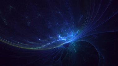 Soyut fraktal ışık arkaplanı 3 boyutlu oluşturuluyor