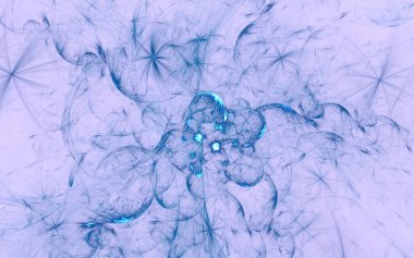 Soyut fraktal ışık arkaplanı 3 boyutlu oluşturuluyor