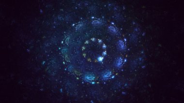 Soyut çember ışık arkaplanı oluşturuluyor