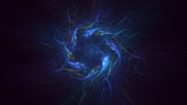 Soyut çember ışık arkaplanı oluşturuluyor