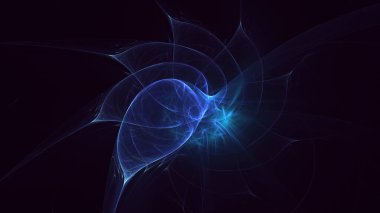 3B soyut renkli fraktal ışık arkaplanı oluşturma