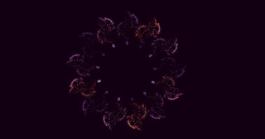 3B soyut renkli fraktal ışık arkaplanı oluşturma