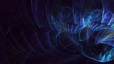 Soyut fraktal ışık arkaplanı 3 boyutlu oluşturuluyor