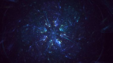 3B soyut yuvarlak ışık arkaplanı oluşturma