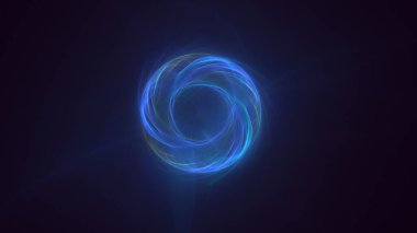 3B soyut renkli fraktal ışık arkaplanı oluşturma