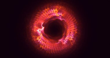 3B soyut yuvarlak ışık arkaplanı oluşturma