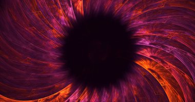 Soyut fraktal ışık arkaplanı 3 boyutlu oluşturuluyor