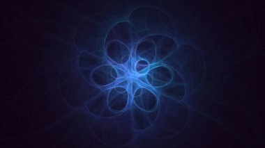 3B soyut renkli fraktal ışık arkaplanı oluşturma