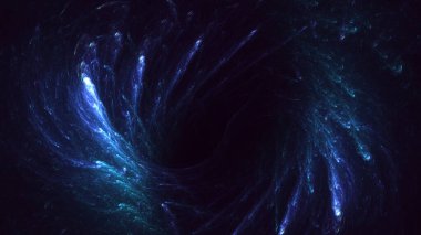 Soyut fraktal ışık arkaplanı 3 boyutlu oluşturuluyor