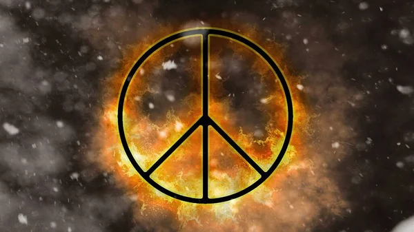 Rendering Abstract Peace War Background — Stock Photo, Image