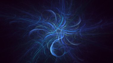 Soyut çok renkli fraktal ışık arkaplanı 3B görüntüleme