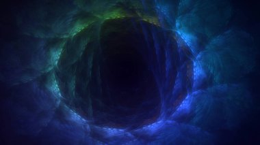 3B soyut yuvarlak ışık arkaplanı oluşturma