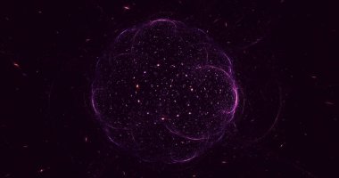 3D, soyut çok renkli teknoloji fraktal ışık arkaplanı oluşturuluyor