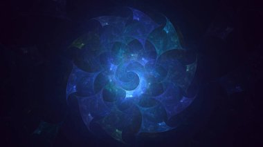 Soyut çok renkli fraktal ışık arkaplanı 3B görüntüleme