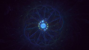 Soyut çember ışık arkaplanı oluşturuluyor