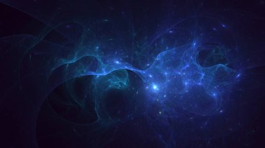 Soyut çok renkli fraktal ışık arkaplanı 3B görüntüleme