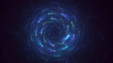 Soyut çok renkli fraktal ışık arkaplanı 3B görüntüleme