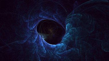 Soyut çok renkli fraktal ışık arkaplanı 3B görüntüleme