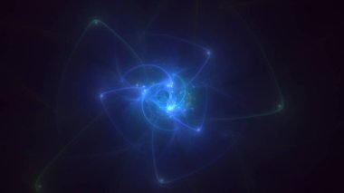 Soyut çok renkli fraktal ışık arkaplanı 3B görüntüleme