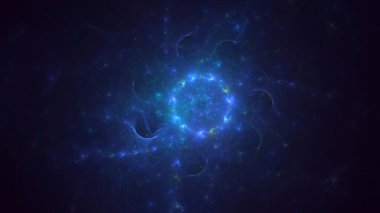 Soyut çok renkli fraktal ışık arkaplanı 3B görüntüleme