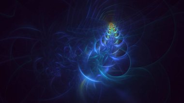 3B soyut renkli fraktal ışık arkaplanı oluşturma