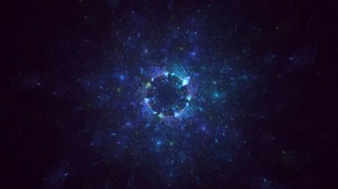 Soyut çember ışık arkaplanı oluşturuluyor