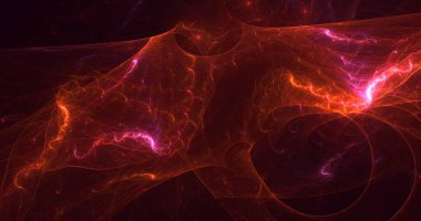 3B soyut renkli fraktal ışık arkaplanı oluşturma