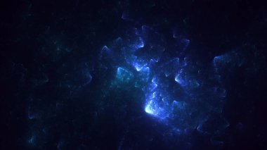 3B soyut renkli fraktal ışık arkaplanı oluşturma