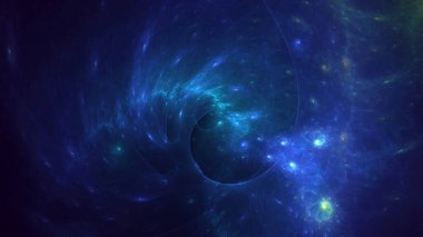 3B soyut renkli fraktal ışık arkaplanı oluşturma